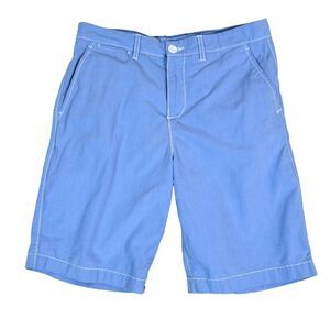 Johnnie-O Shorts Cotton Chino Boys Size 16 Light Blue Preppy Beachy Vacation